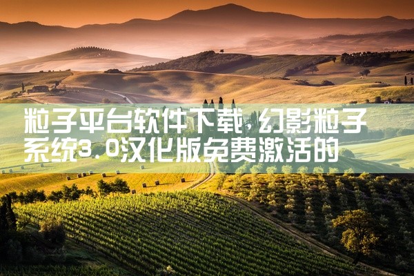 粒子平台软件下载